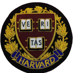 Harvard University Hand Embroidered Blazer Badge