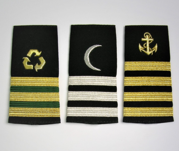 Nautical,Maritime Epaulettes - Hand Embroidered